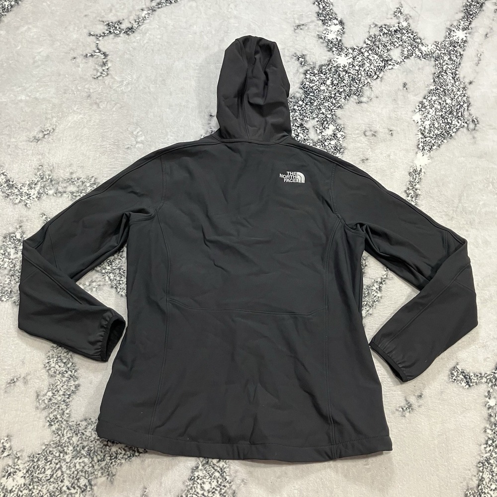 The North Face Softshell Jacket Womens Black Hooded Full Zip Lightweight - Picture 5 of 10